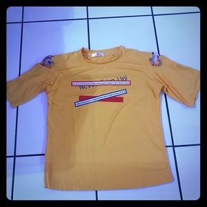 T-shirt with cool design on the sleeves